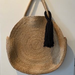 ZARA 100% yute circular bag